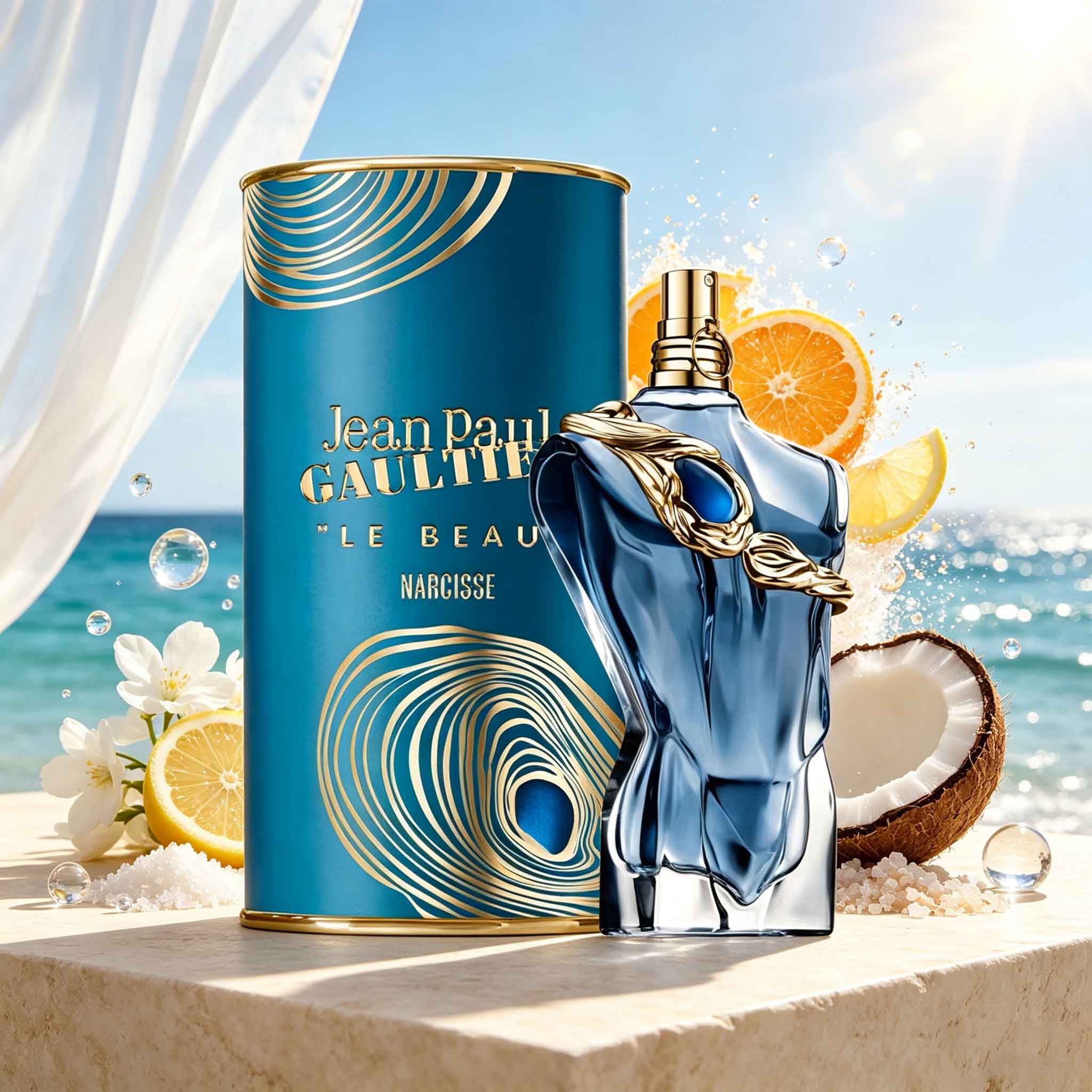 Perfume Fragrance Jean Paul Gaultier Le Male - ジャン・ポール・ゴルチエ ル・ボ・ナルシス メンズ香水。 アクアティック・ウッディの香水。 象徴的な彫刻のようなボトル、長続きするフレッシュな香りのレイヤードノートで、男性のシグネチャーフレグランスを演出。