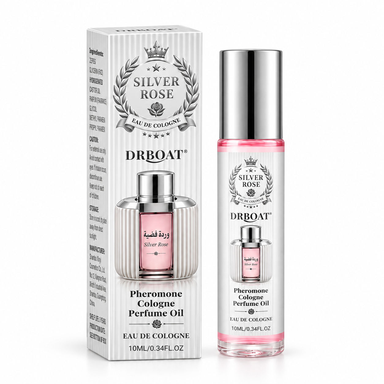 シルバーローズ ロールオン パフュームオイル、10ml、フロ - Perfume Fragrance Concentration のレビューと価格